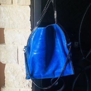 Sold- Italian Leather Beautiful Cobalt Blue Bag.